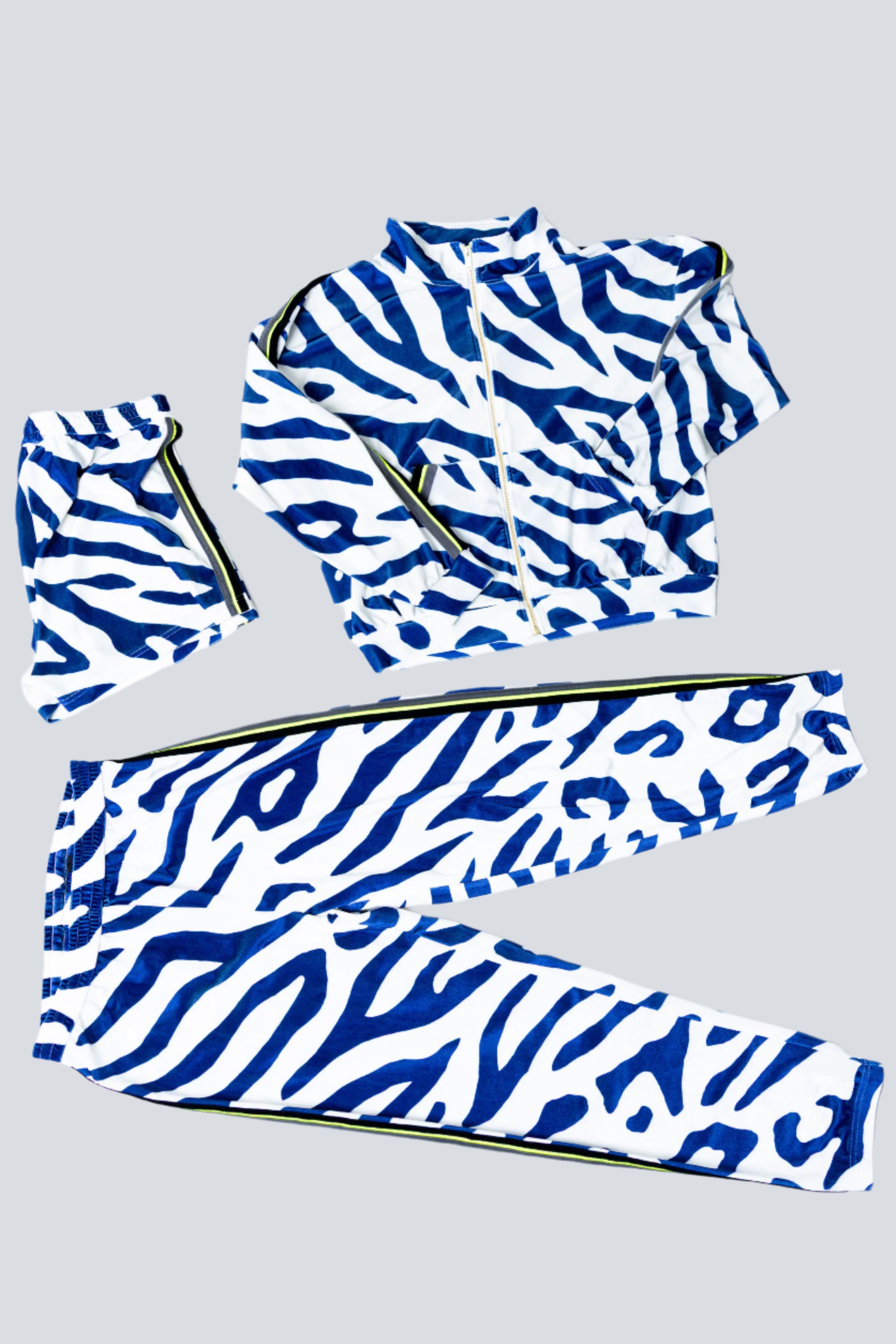 3-Piece Moxie Tracksuit Set with Pants and Shorts